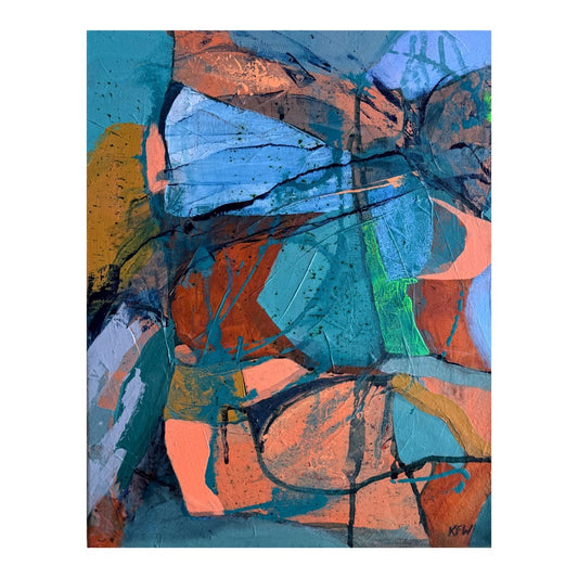 “Breaking Bridges" original art by Kasey Wanford, 11x14