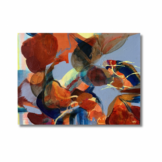 “Thoughts Too Loud”, Original Abstract Art by Kasey Wanford