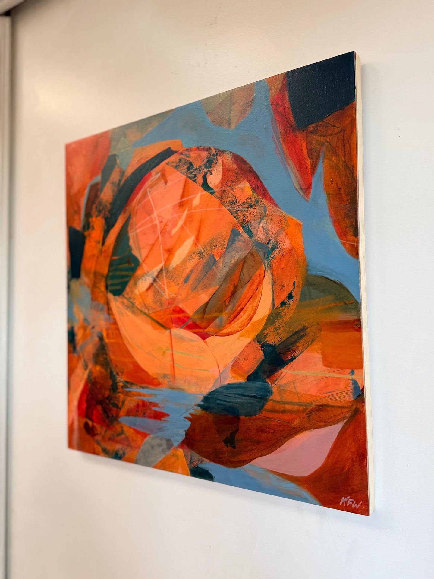 “Meridian” Original Abstract Painting by Kasey Wanford, 18x18