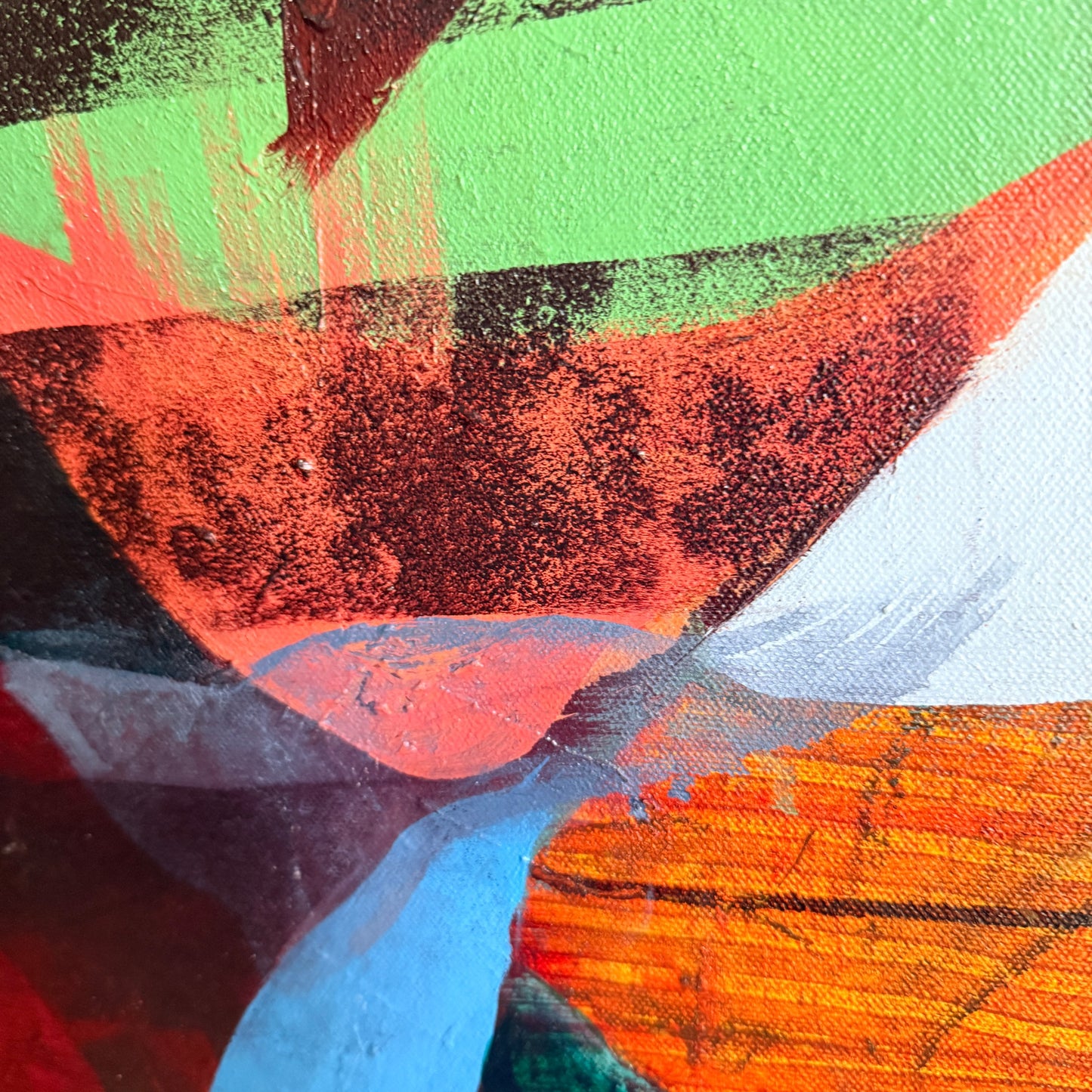 "Hapless Romance" Original Abstract Acrylic Painting on Canvas, 24x30