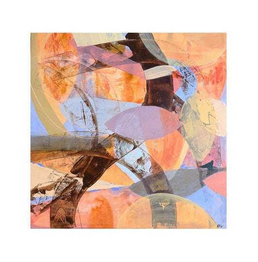 “Young and Restless” Original Abstract Painting by Kasey Wanford, 18x18