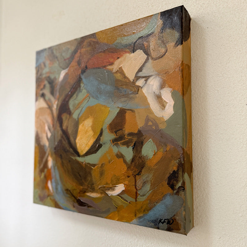 Abstract painting on a wall