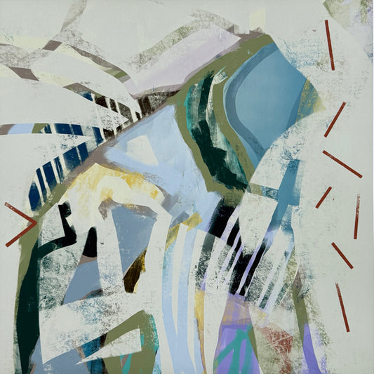 "Good Dog" Abstract Fine Art Print, 12×12
