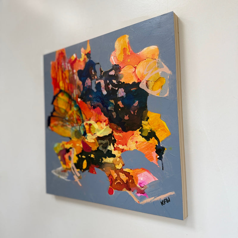 “Stoke Your Lost Embers” An original abstract painting by Kasey Wanford