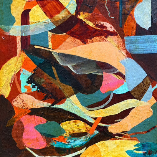 “Shadow on a Stage” original painting by Kasey Wanford