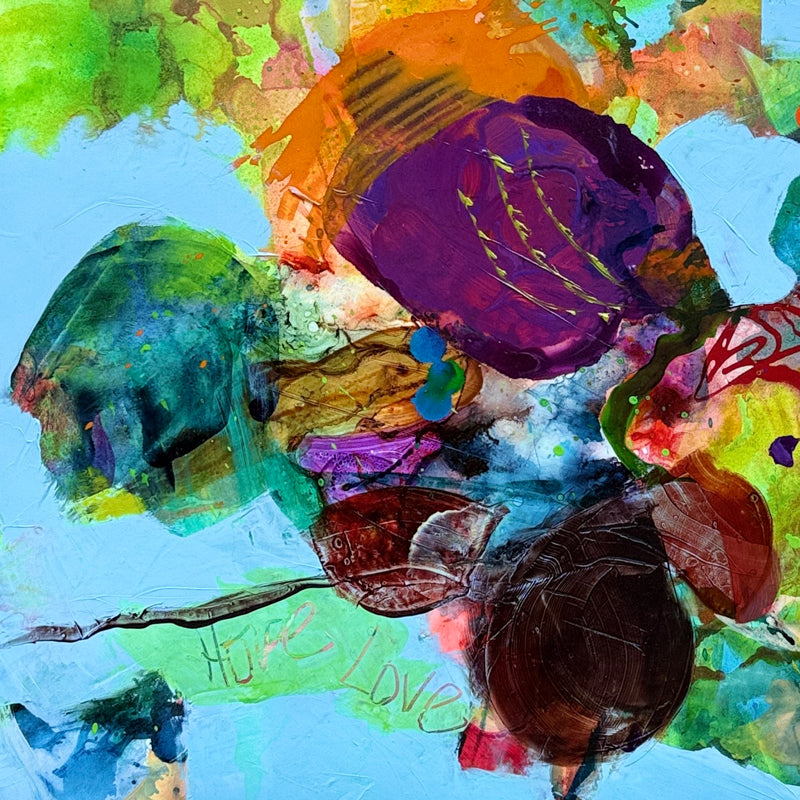 “Well Wishes" original art by Kasey Wanford