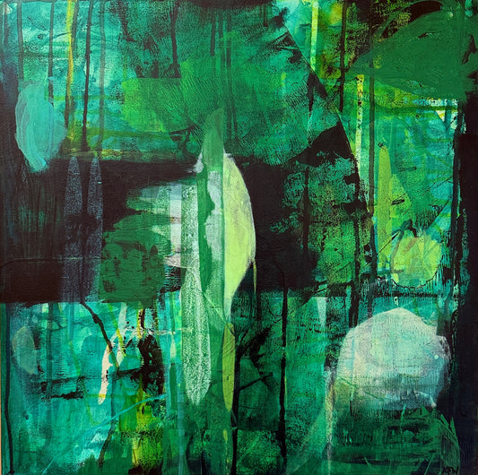 “Listening Skills” Original Abstract Painting by Kasey Wanford