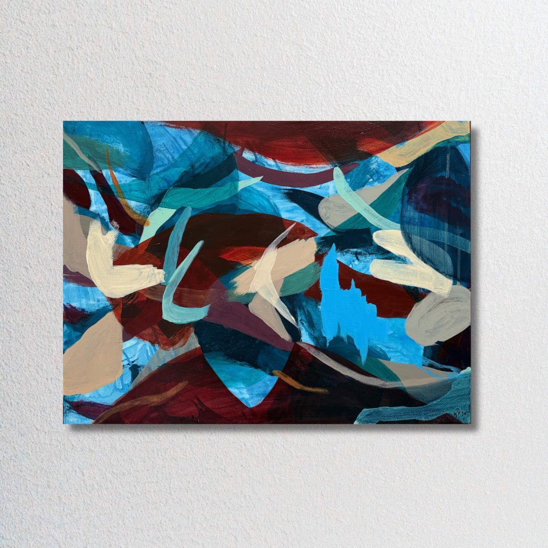“Murmuration” an Original Abstract Painting by Kasey Wanford
