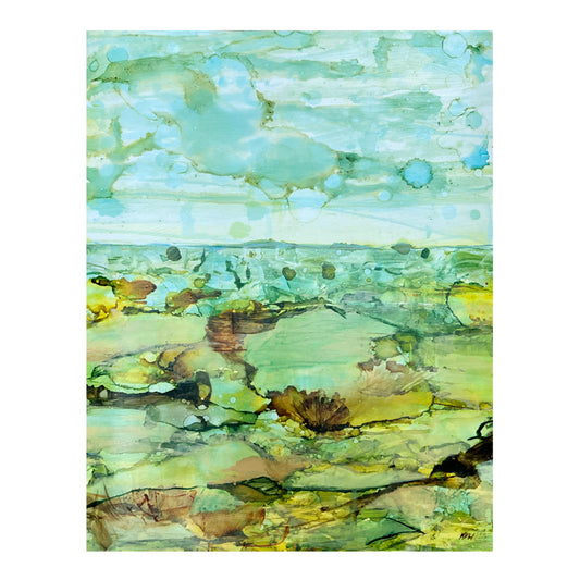 “Desert Thoughts” Original Abstract Landscape Painting by Kasey Wanford