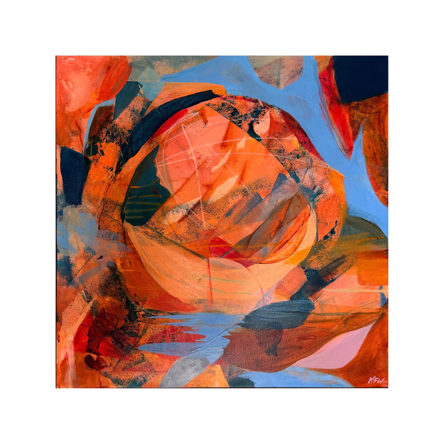 “Meridian” Original Abstract Painting by Kasey Wanford, 18x18