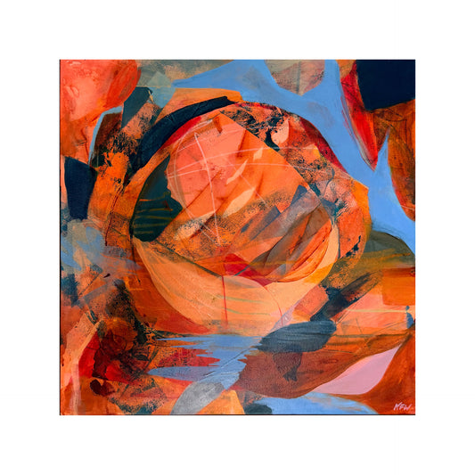 “Meridian” Original Abstract Painting by Kasey Wanford, 18x18