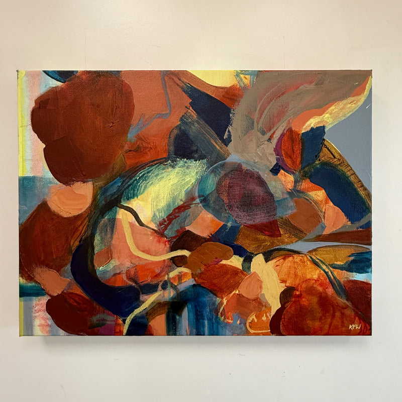 “Thoughts Too Loud”, Original Abstract Art by Kasey Wanford