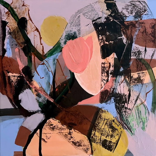 "The More You Live the More You Love" Original abstract painting by Kasey Wanford