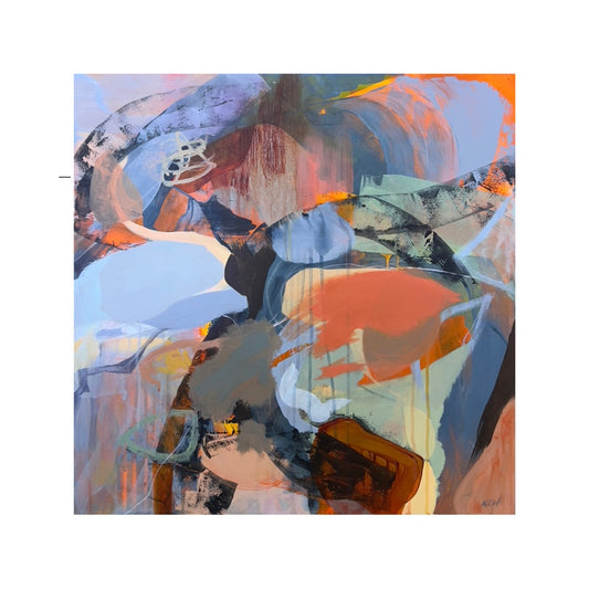 “Playing On Repeat" Original Abstract Art by Kasey Wanford