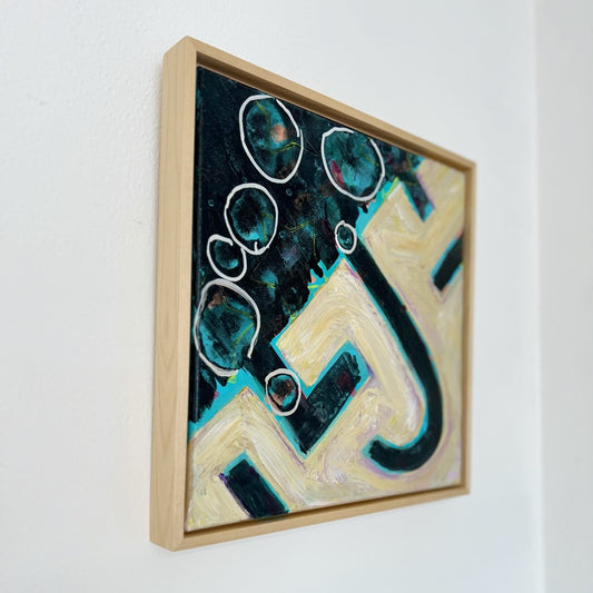 "New Tilt, Same Rise", original painting by Kasey Wanford