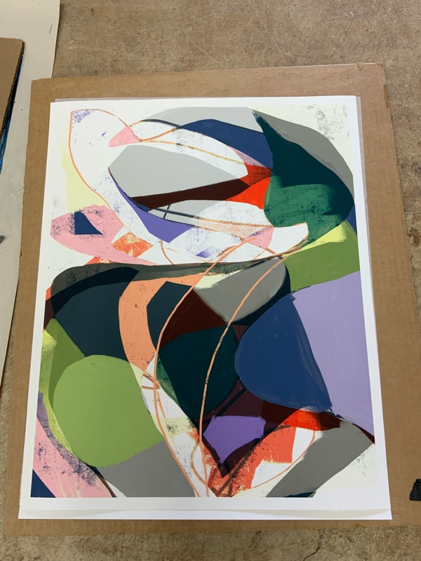 "Errant Parallel" Limited Edition Abstract Fine Art Print, 16×20