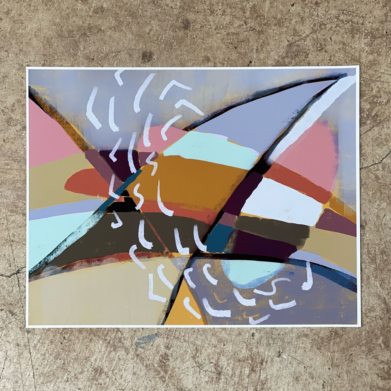 "Surrounded by Love" Limited Edition Abstract Fine Art Print, 11×14