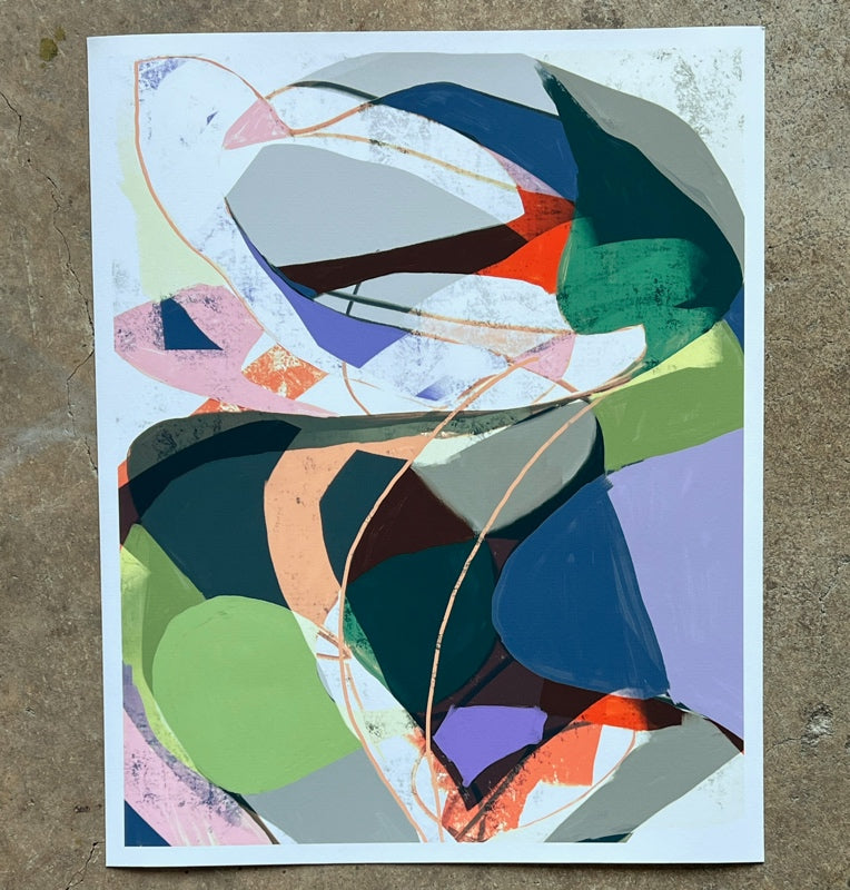 "Errant Parallel" Limited Edition Abstract Fine Art Print, 16×20