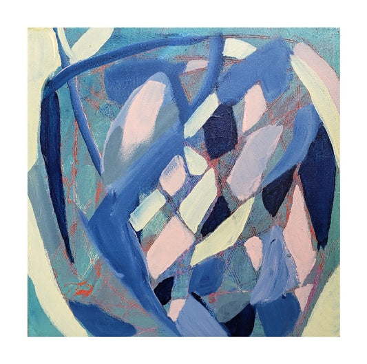 "Soft Armor" original abstract painting by Kasey Wanford