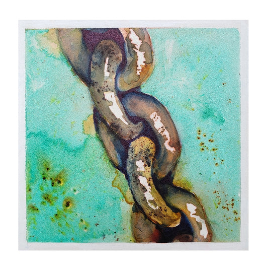 "The Chain" original painting by Kasey Wanford