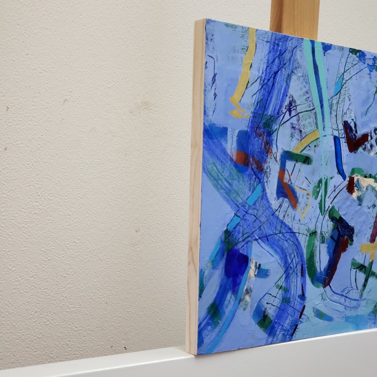 "Blue Decisions" Original abstract painting 