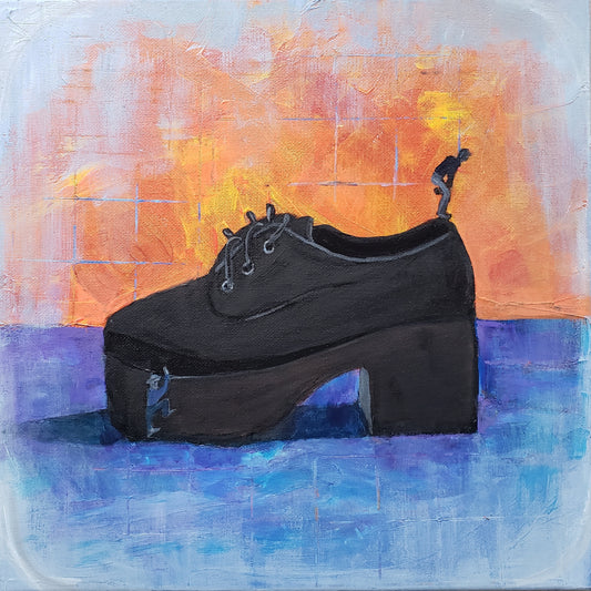 "Platform Dependency" original painting by Kasey Wanford