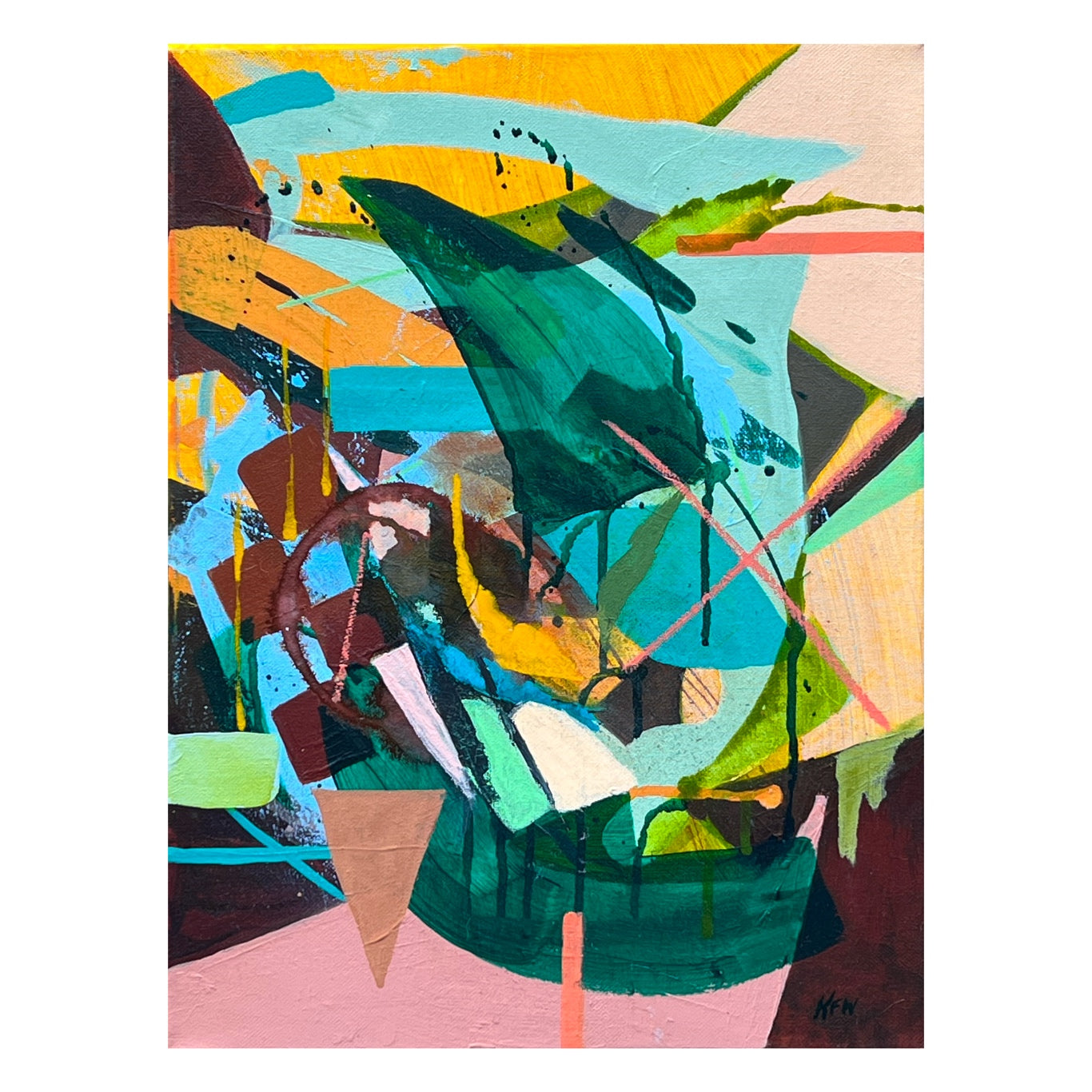 “Fringe Movement” Original painting by Kasey Wanford 12x16