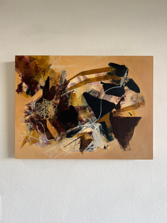 "All the Thinking" original abstract painting