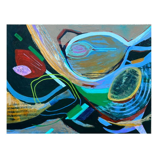 Mall Culture original abstract painting by Kasey Wanford