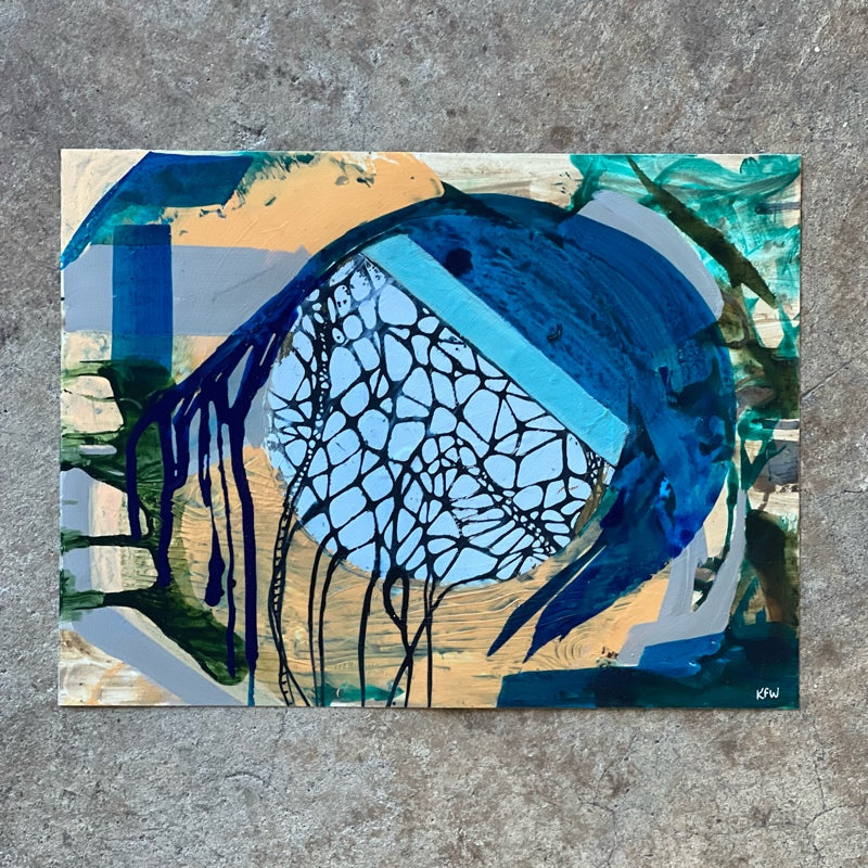 "Are We Connected?" original painting by Kasey Wanford