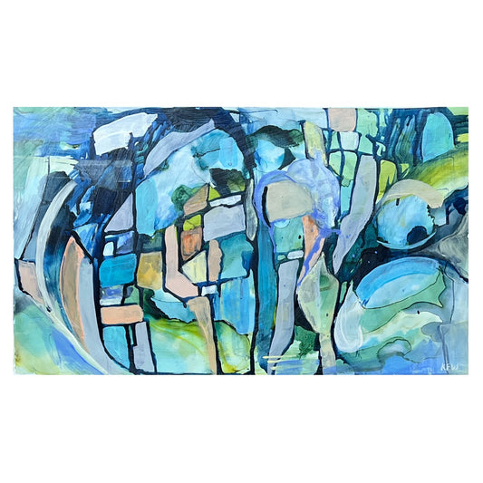 "Soft Landing in Dream Land" original painting by Kasey Wanford