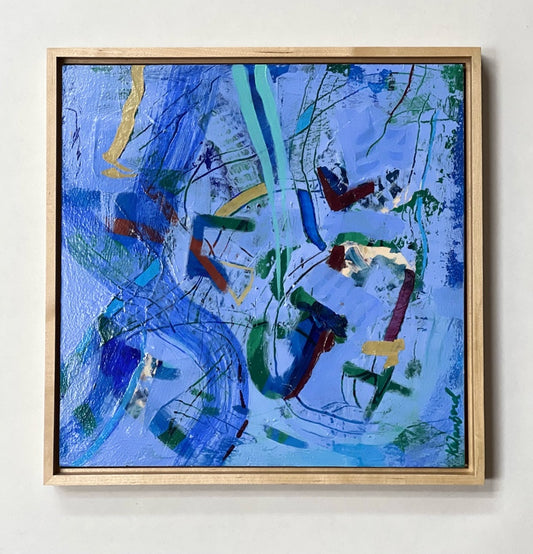 "Blue Decisions" Original abstract painting