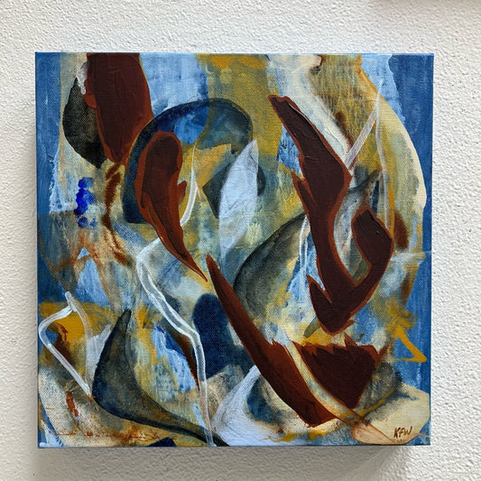 “Velvet Robe” original abstract painting by Kasey Wanford