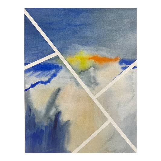 Original contemporary watercolor Painting, 8x10